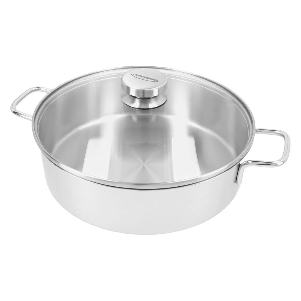 Demeyere – Apollo 7 Low cooking pan 28 cm with glass lid