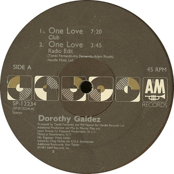 Dorothy Galdez – One Love (12″ Single) T40