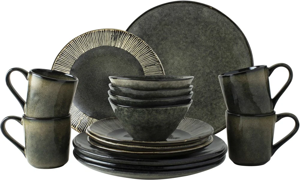 Dutch Rose Giftset 16 Delig Servies Groen