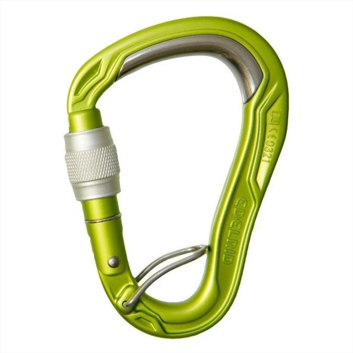 Edelrid HMS kogelvrije schroef karabijnhaak wikkelring leisteen klimuitrusting grijs