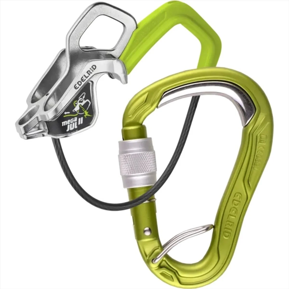 Edelrid Megal Jul Zekeringsset Kogelvrije schroef Automatisch remmend zekeringsapparaat Oasis