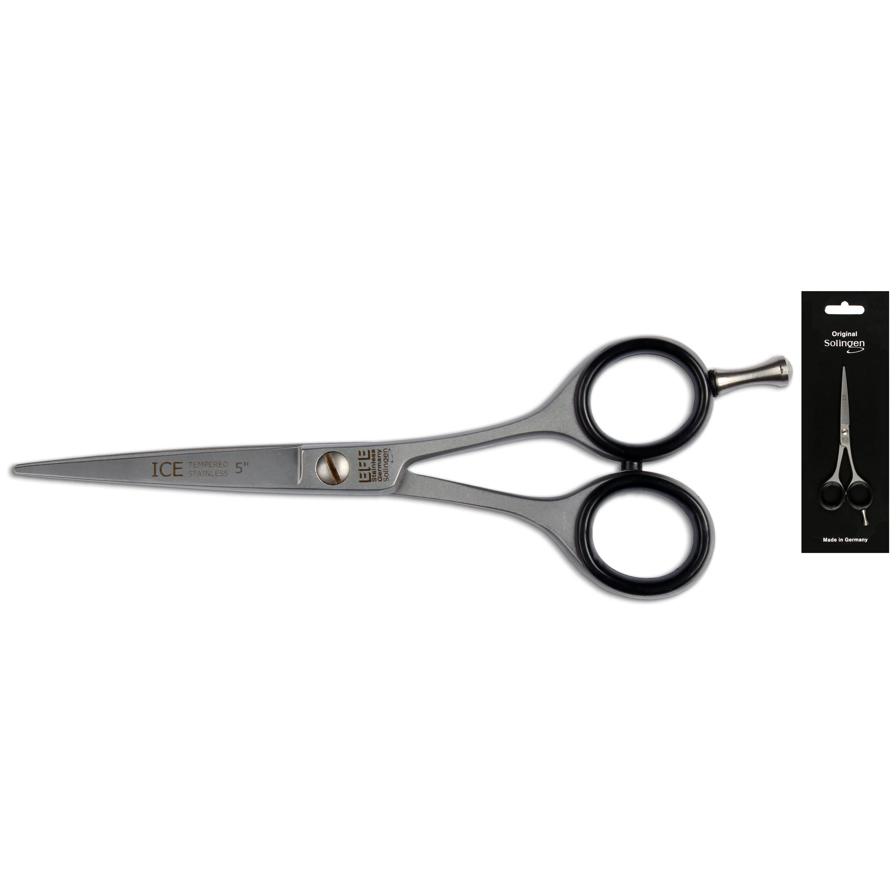 EFE – KAPPERSSCHAAR 12,5cm / 5inch. ijsgehard RVS uit SOLINGEN