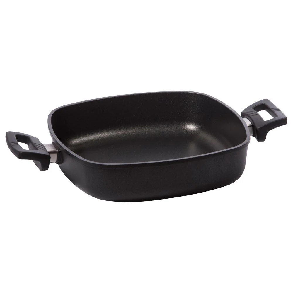 EUROLUX Braadpan / Hapjespan 28 x 28 x 7 cm flexinductie / combizone MIELE, BOSCH en SIEMENS Compatible