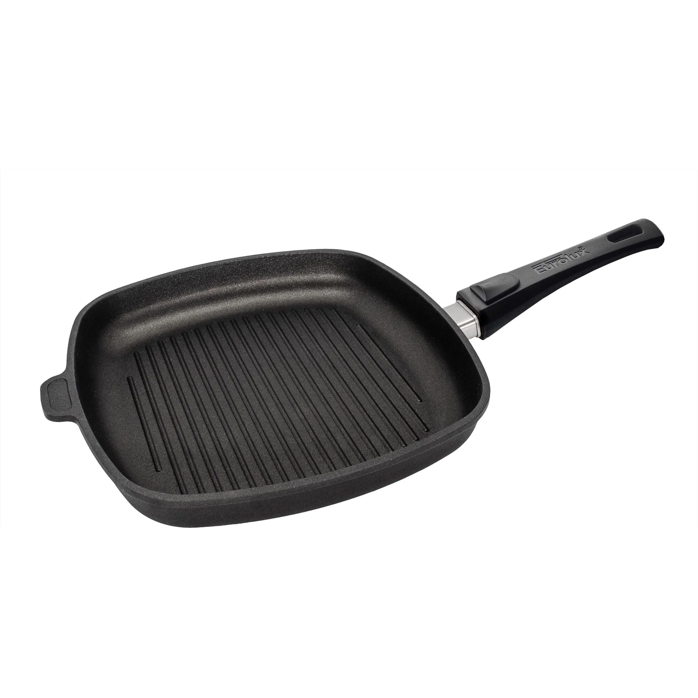 EUROLUX grill-koekenpan met afneembare steel diameter 28x28cm flex-inductie/combizone Bosch, Miele en Siemens Compatible