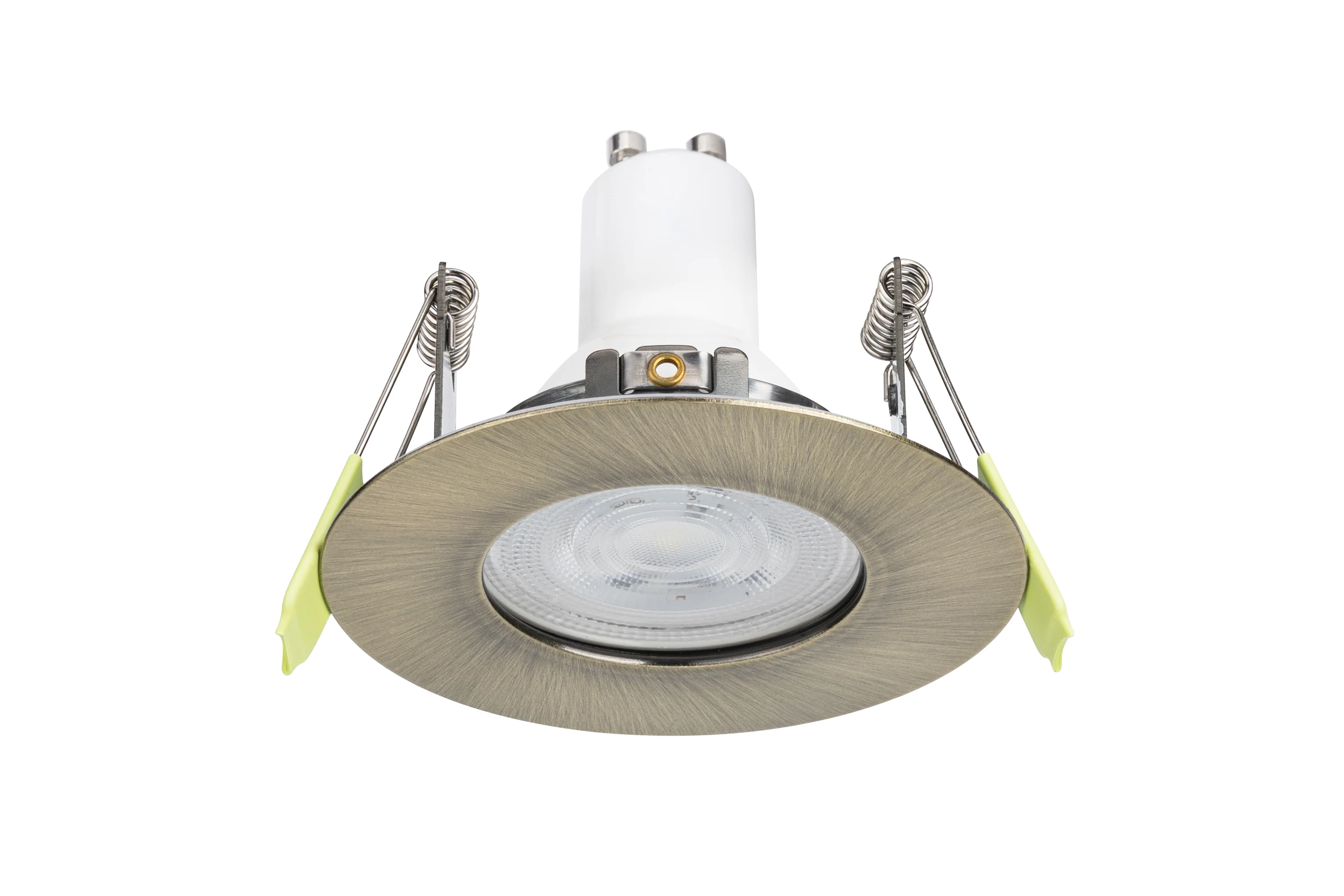 Dimbare IP65 LED inbouwspot – Saris- Messing – Brandwerend – IP65