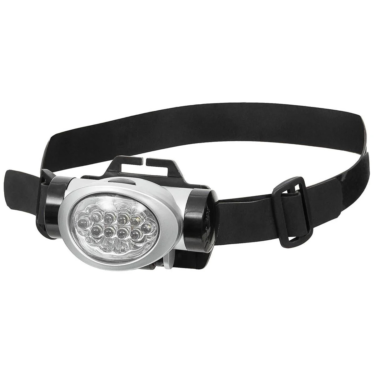Fox Buitenhoofdlamp 8 Wit 2 Rode LED’s Verstelbare Hoek Spatwaterdicht Zwart