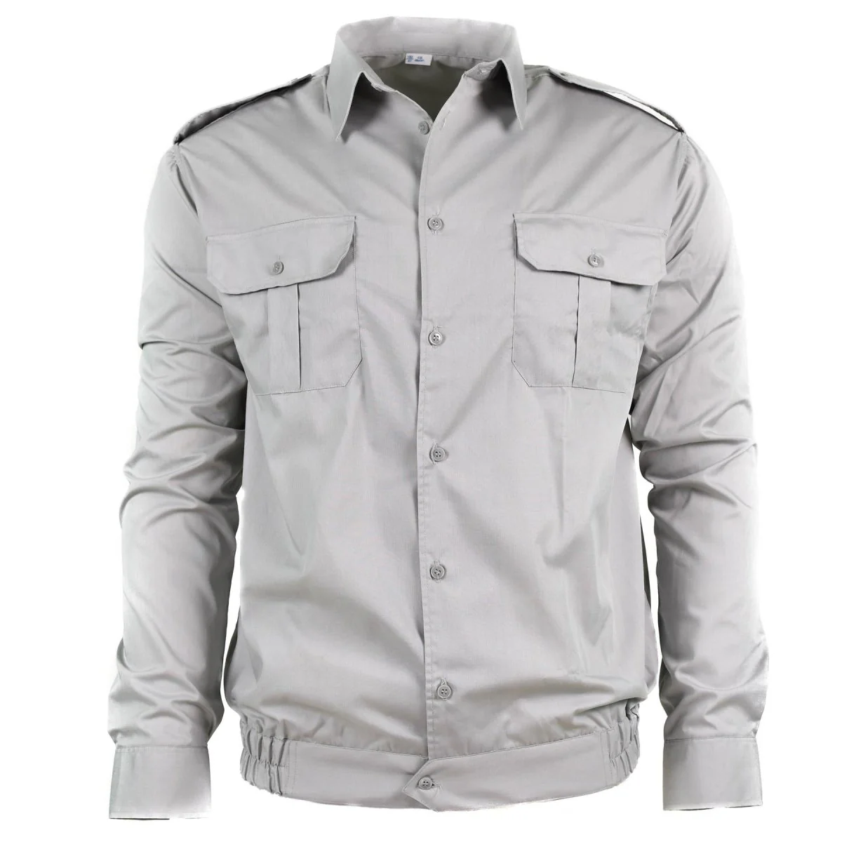 Echt Bulgaars leger katoen grijs shirt niet uitgegeven militaire lange mouw nieuw