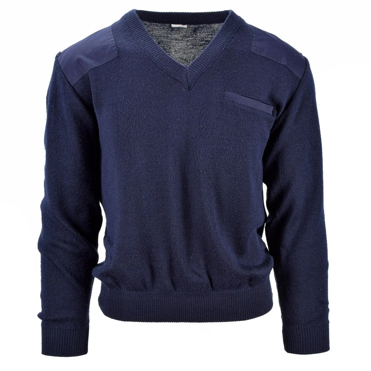Echte Nederlandse leger trui blauwe militaire pullover v-neck officier mannen jumper