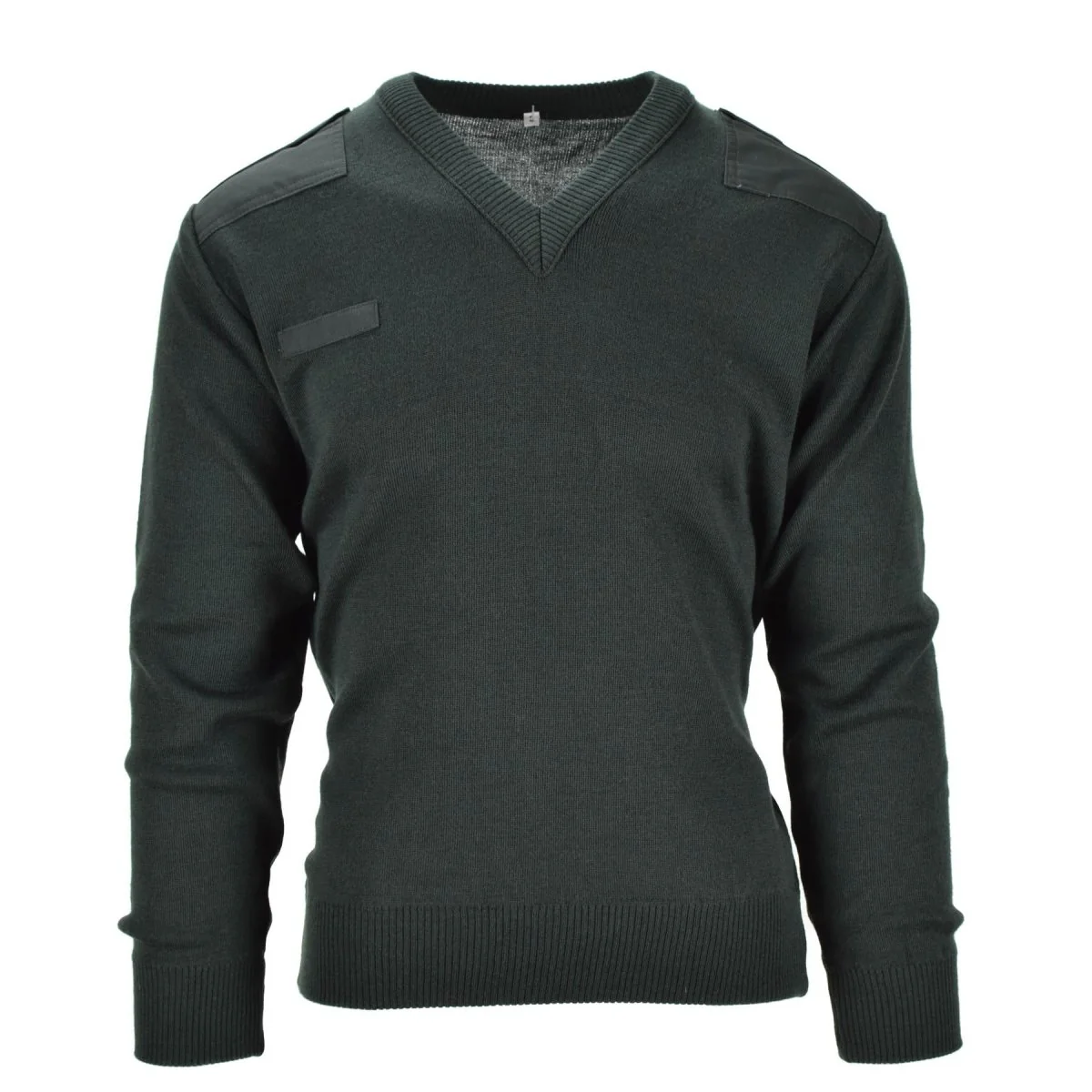 Echte Nederlandse trui Army Pullover Commando Jumper Dark Green V-Neck Men Nieuw