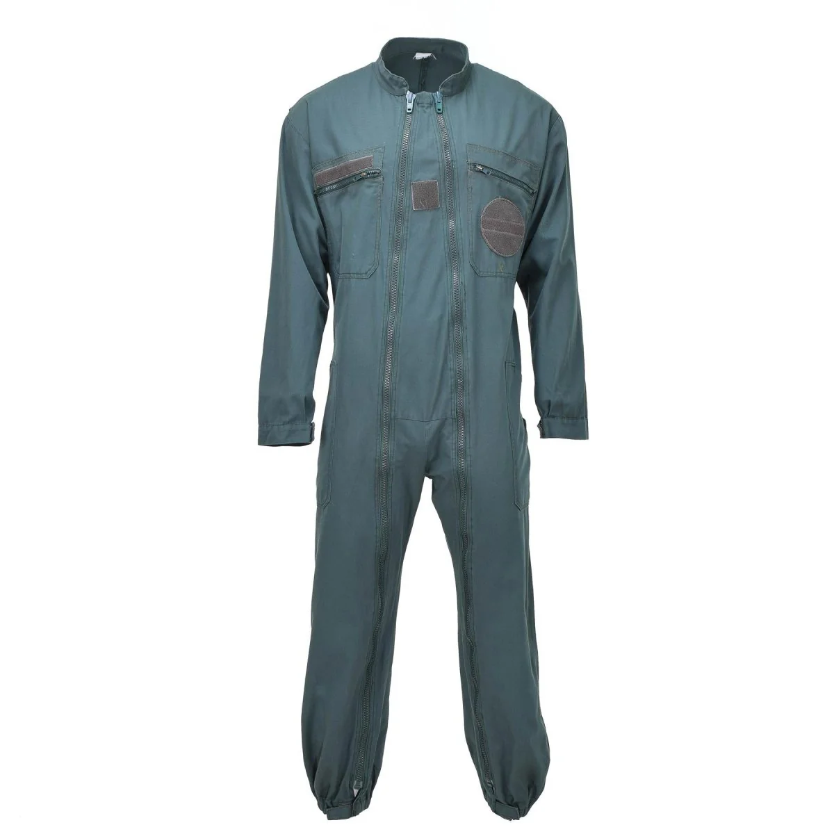 Echte Franse luchtmacht militaire coverall dubbele zip monteur jumpsuit olijf