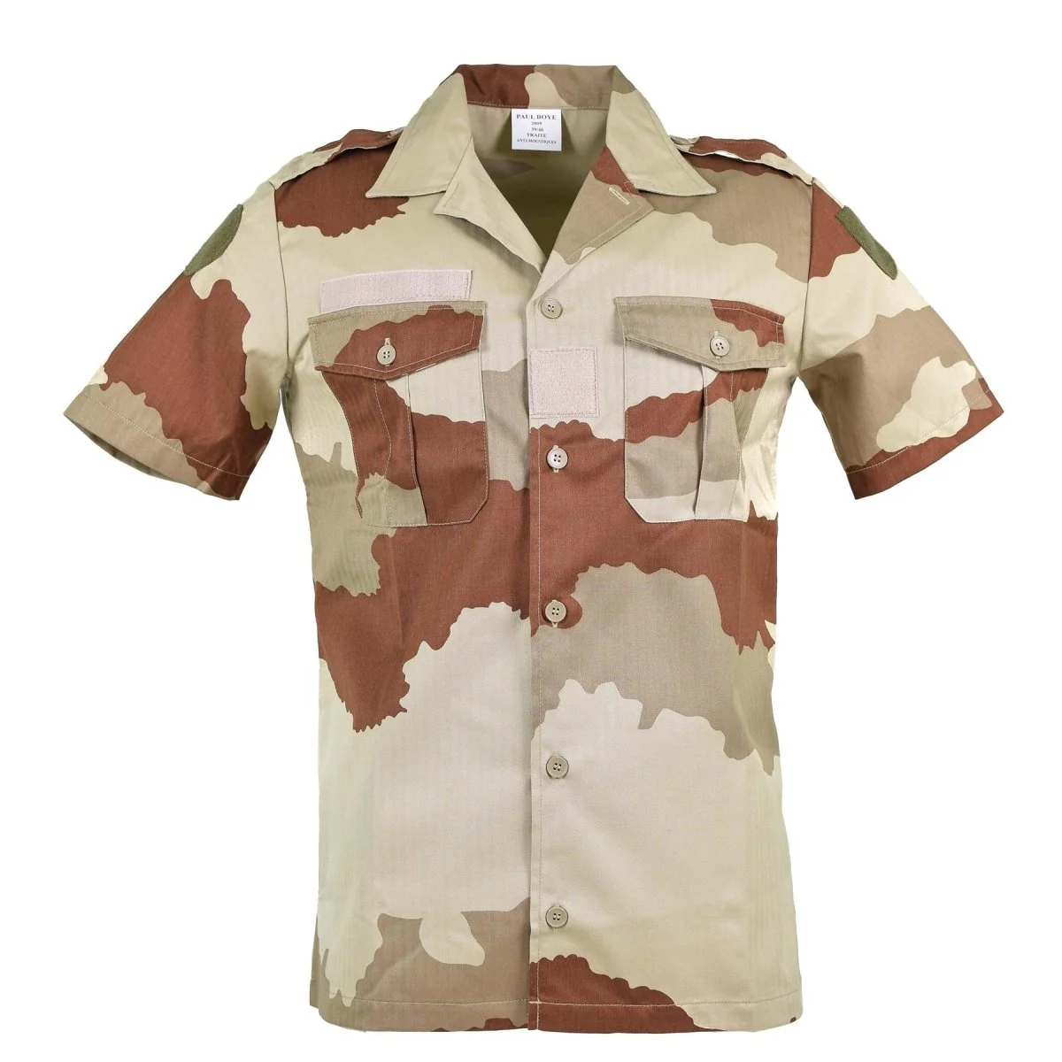 Echt Frans leger F2 -shirt Desert Camo Korte Sleeve Militair Surplus Probleem Nieuw