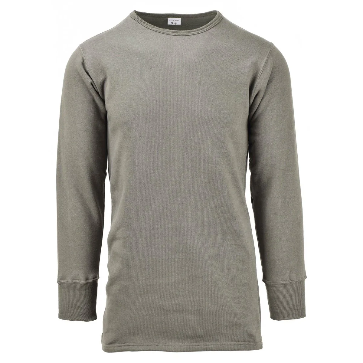 Echt Frans militair thermische pluche onderstreept Olive Army Winter Surplus Nieuw