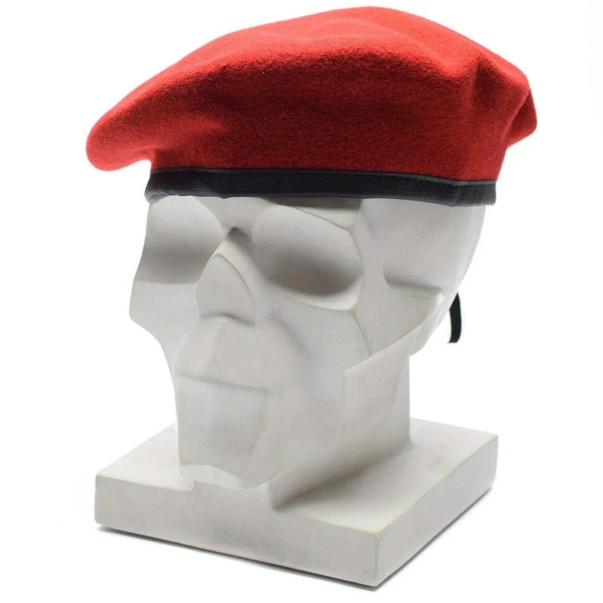 Echt Duits leger Koral Red Beret Militaire hoed Command Cap Wol Kwaliteit Nieuw