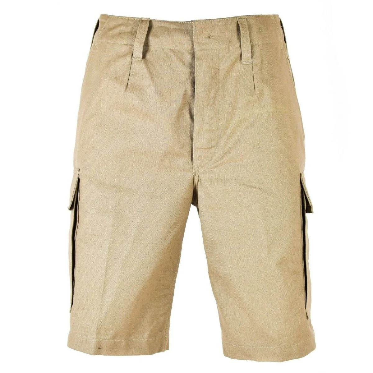 Echt Duitse legernummer Moleskin shorts duurzame vracht zomer khaki beige nieuw