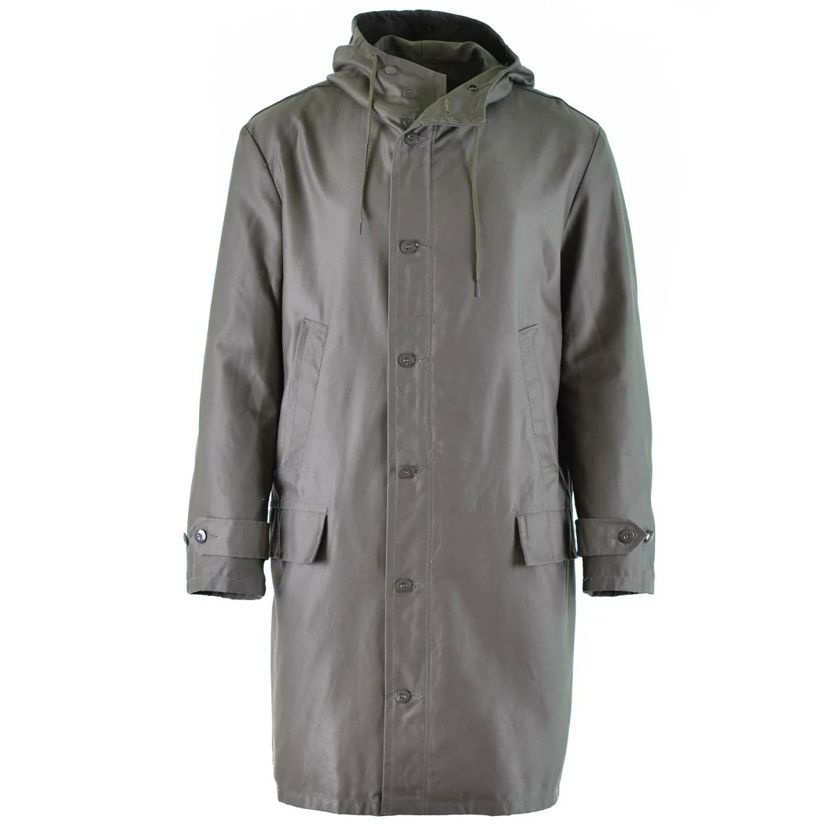 Echt Duits Army Parka Olive Militair Surplus Jacket Lange jas OD Vintage Nieuw