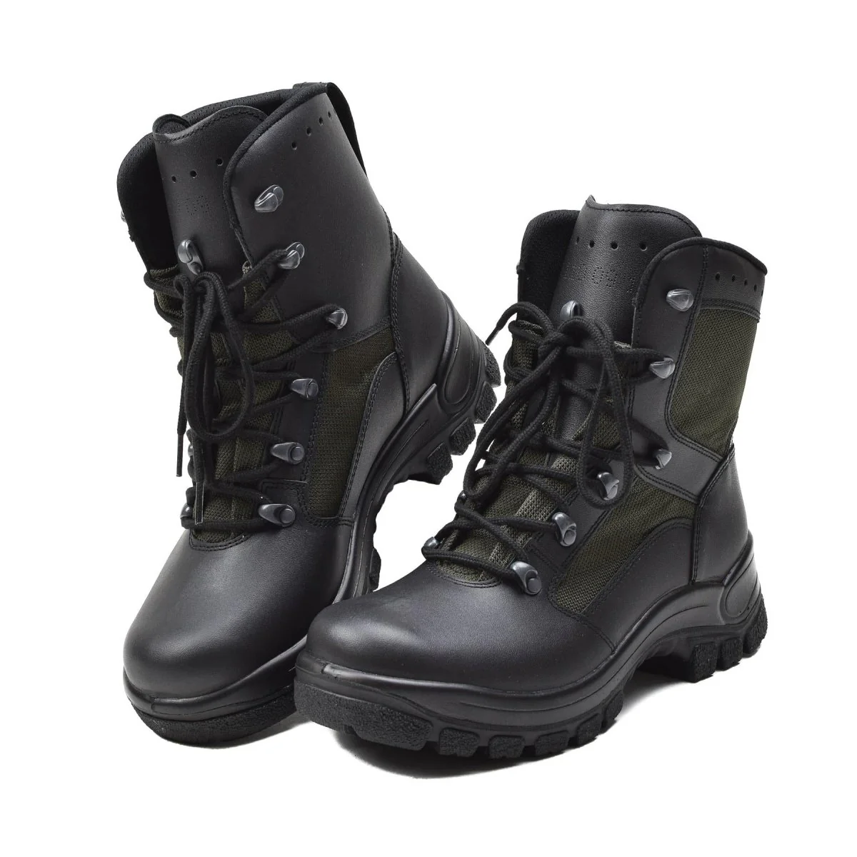 Echt Duits militair gevecht laarzen lederen textiel tactisch veldschoenen nieuw