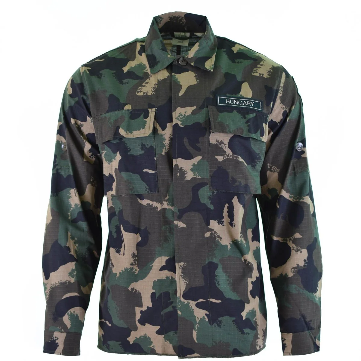 Echt Hongaars legerhirt M90 4 kleur camouflage camouflage lange mouwen militair nieuw