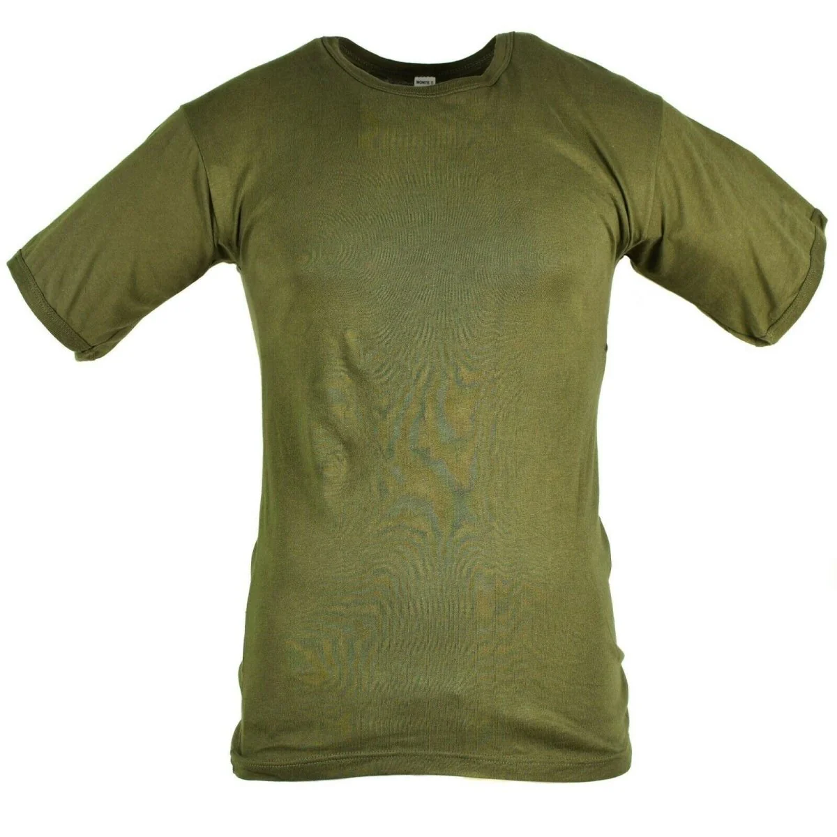 Echt Italiaans leger t-shirt korte mouwen lichtgewicht ademende olijf