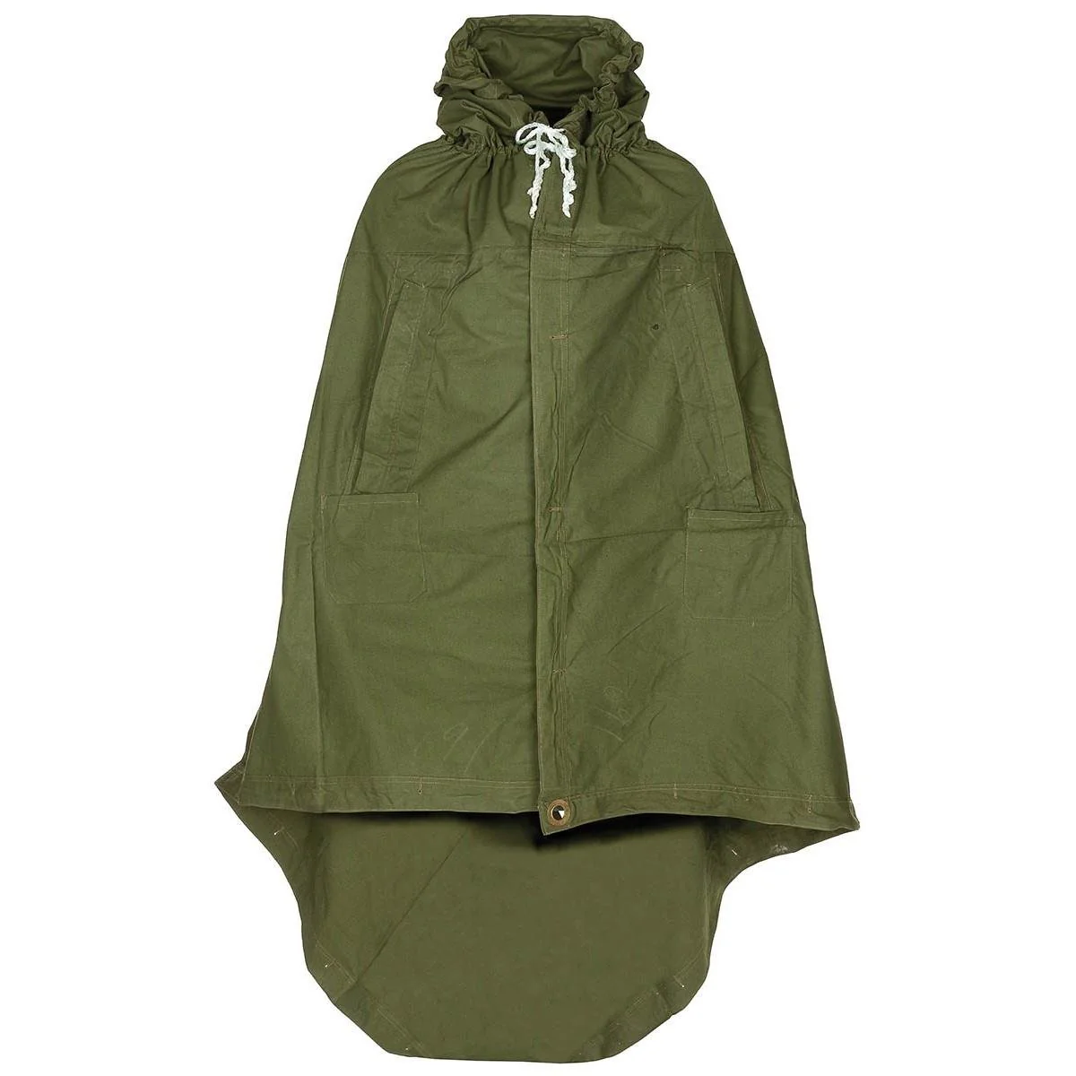 Echte Roemeense legeropvang waterdichte tarpauline tent olijfponcho 180x180cm
