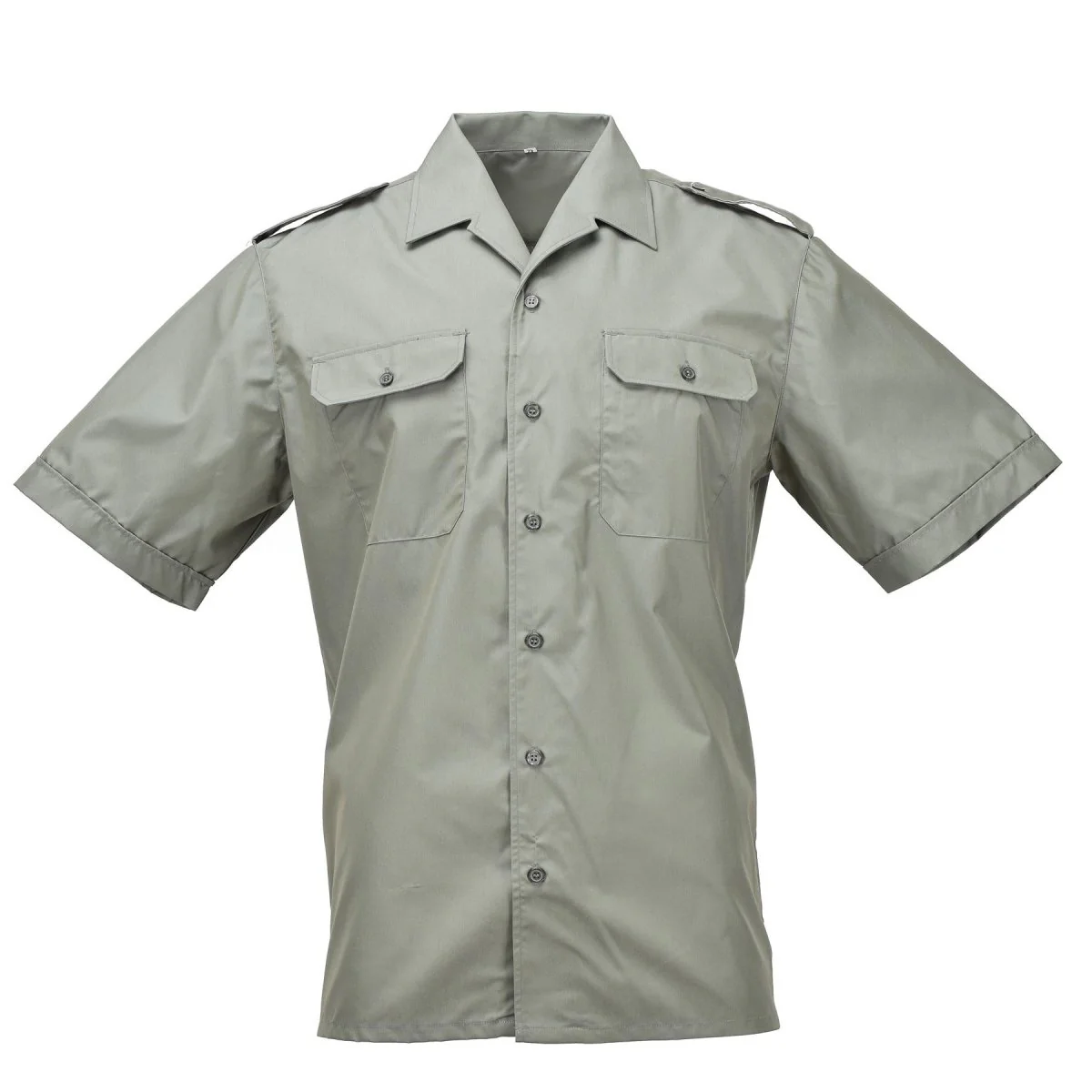Echte Spaanse marine armada shirts mariniers olijf kort mouw formeel shirt nieuw