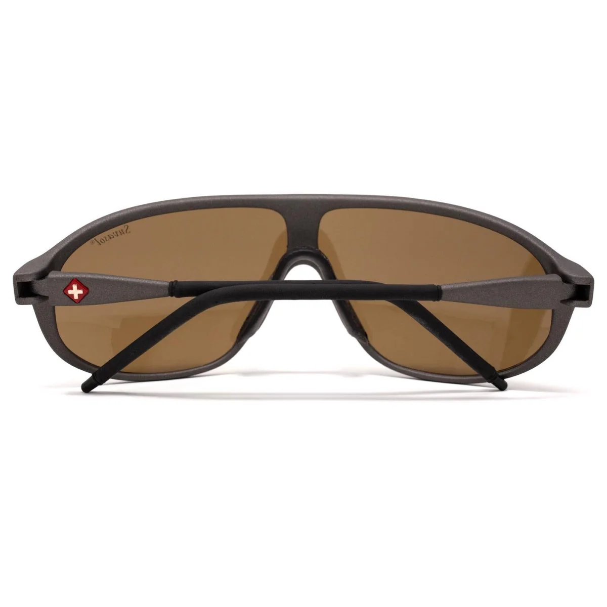 Echte Zwitserse leger Suvasol zonnebril Zwart W Case Mountain Alpine bril Nieuw