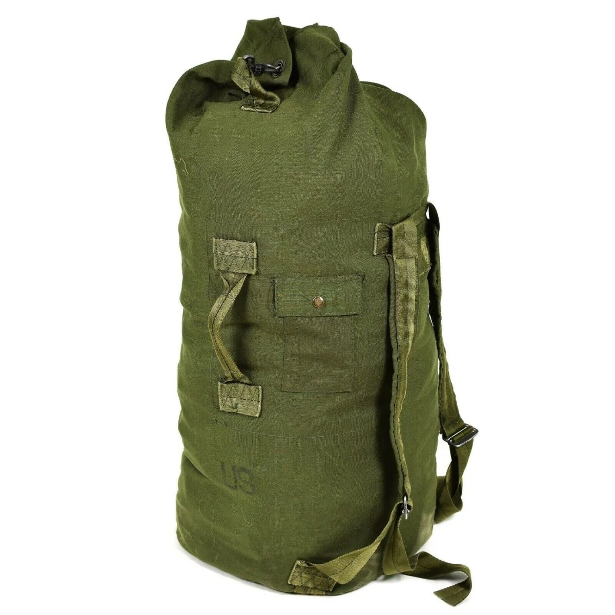 Echte Amerikaanse leger Duffel Bag Grote militaire olijfgroene Sack Canvas Sea Sack Pack