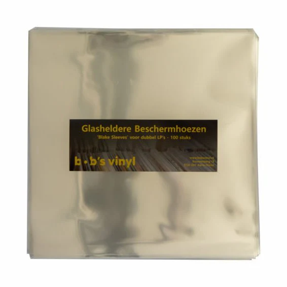 Glasheldere Beschermhoezen voor DUBBEL LP’s – 100 stuks Glasheldere Beschermhoezen voor DUBBEL LP’s – 100 stuks