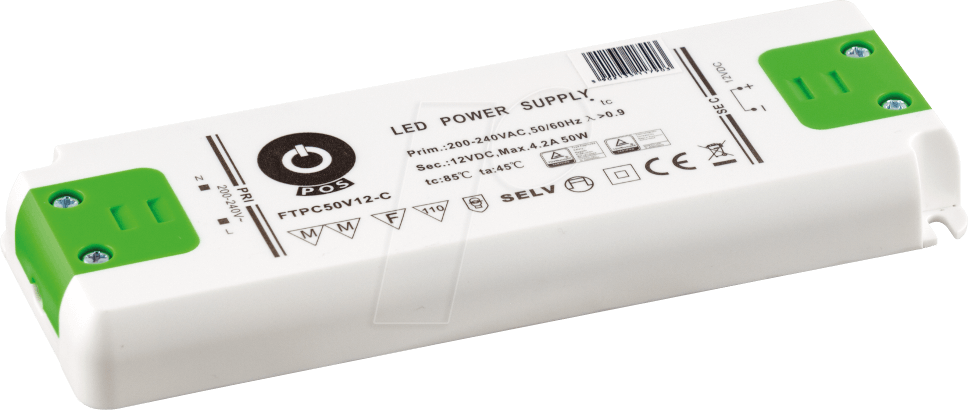 LED voedingsadapter – 12V 50W 4.2A – IP67 Waterdicht