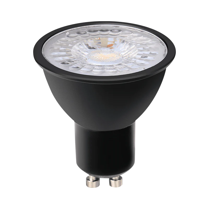 Dimbare GU10 LED Spot Lesa – 7 Watt – Dimbaar – 3000K – Warm Wit – Zwart