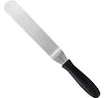 TRIANGLE Professional Paletmes met knik 25cm RVS zwart glasvezelversterkt PA handvat