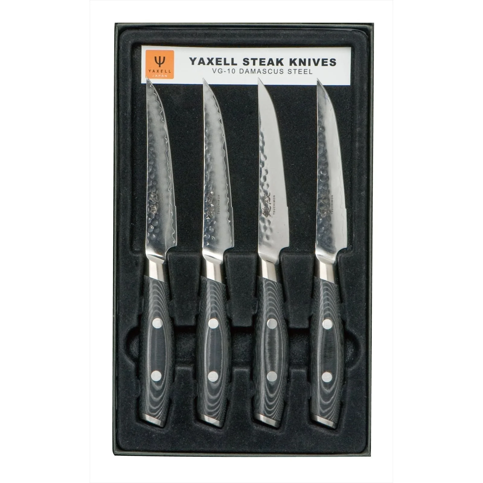 YAXELL serie TSUCHIMON Steakmessen set 4-delig YAXELL serie TSUCHIMON Steakmessen set 4-delig