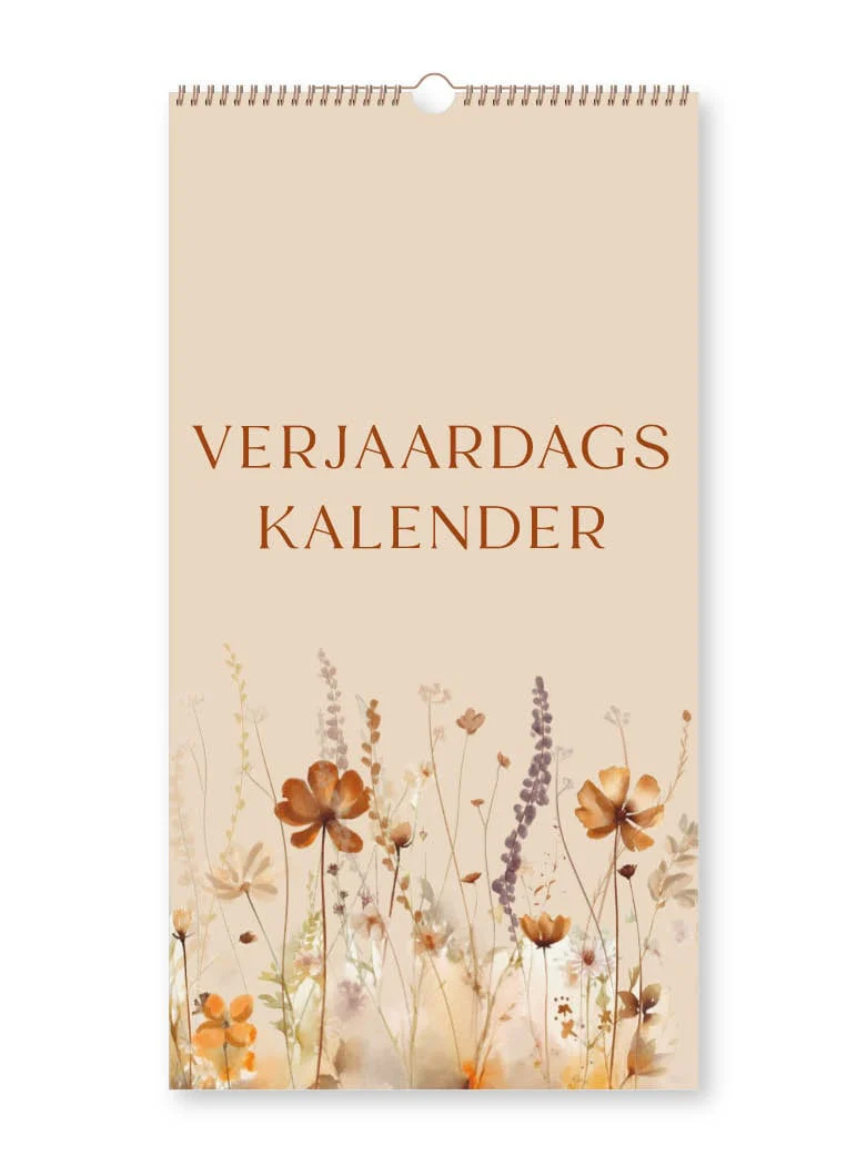 Jots | Verjaardagskalender Wilde bloemen