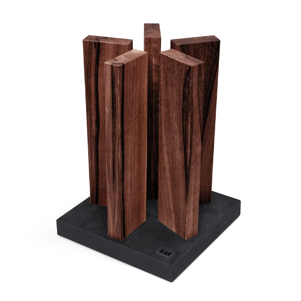 Kai Shun – ”Stonehenge” Knife block, Granite/Walnut
