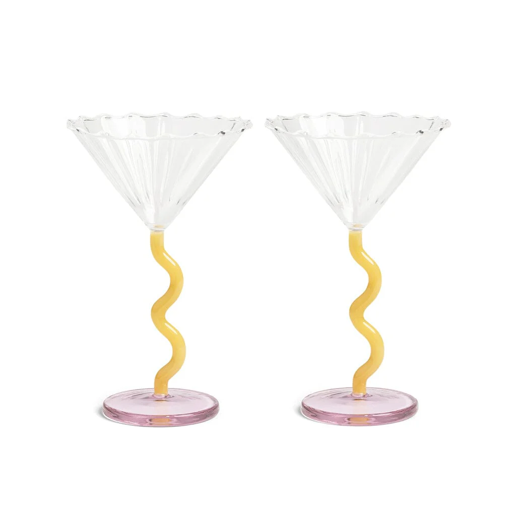 &Klevering – Coupe curve caramel set of 2