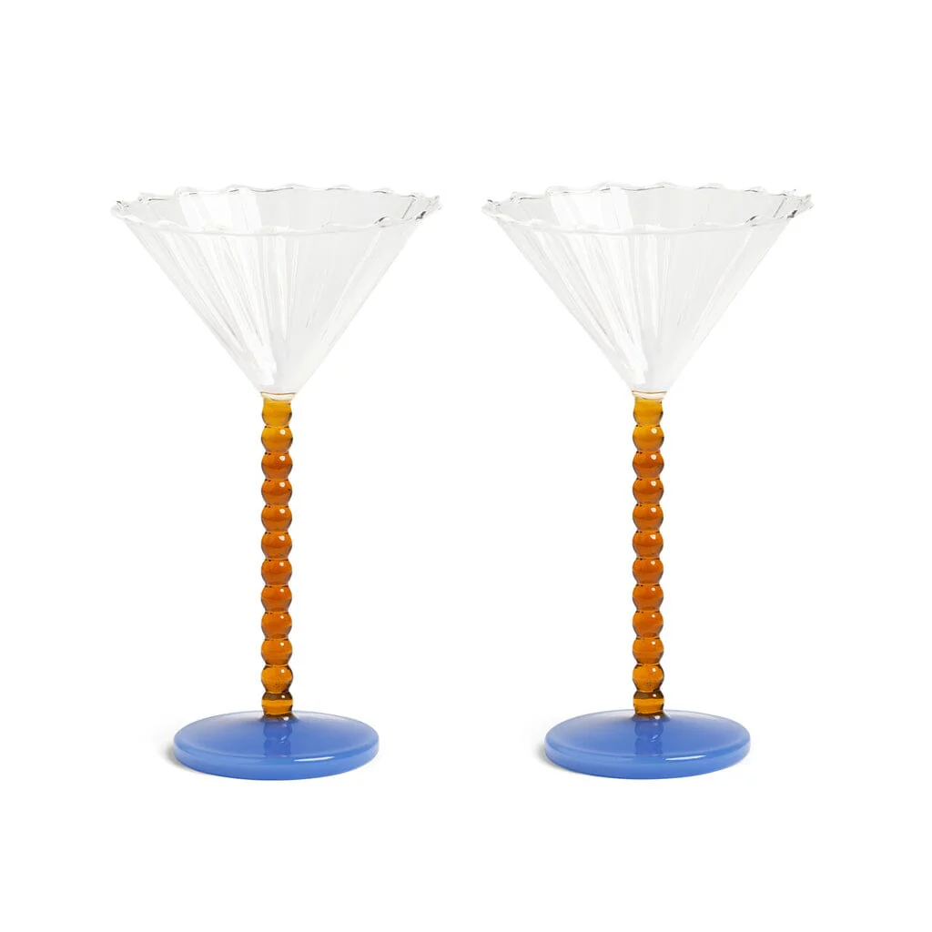 &Klevering – Coupe perle amber set of 2