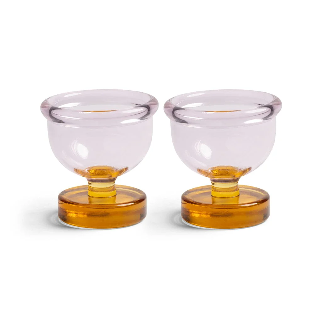 &Klevering – Cantine Egg Cups – Pink – Set of 2