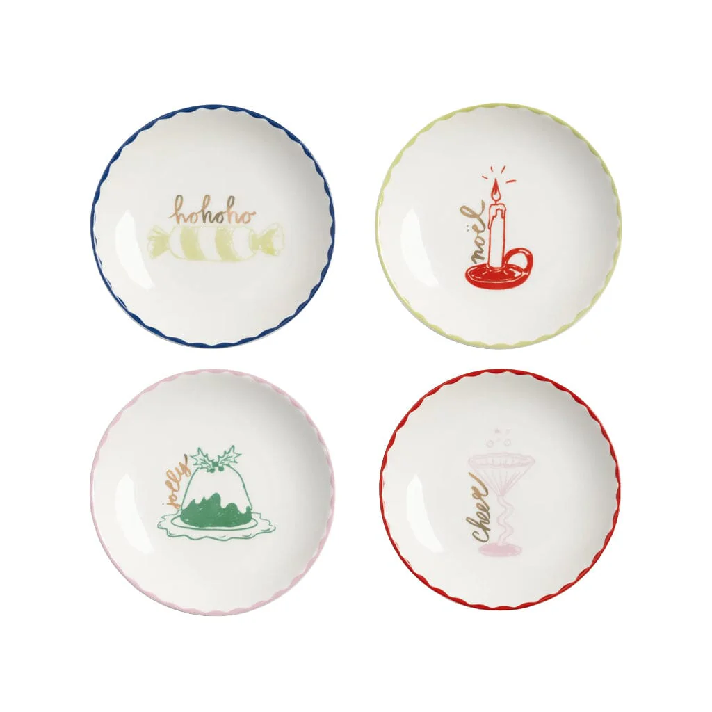 &Klevering – Bliss Cake Plates – Set of 4