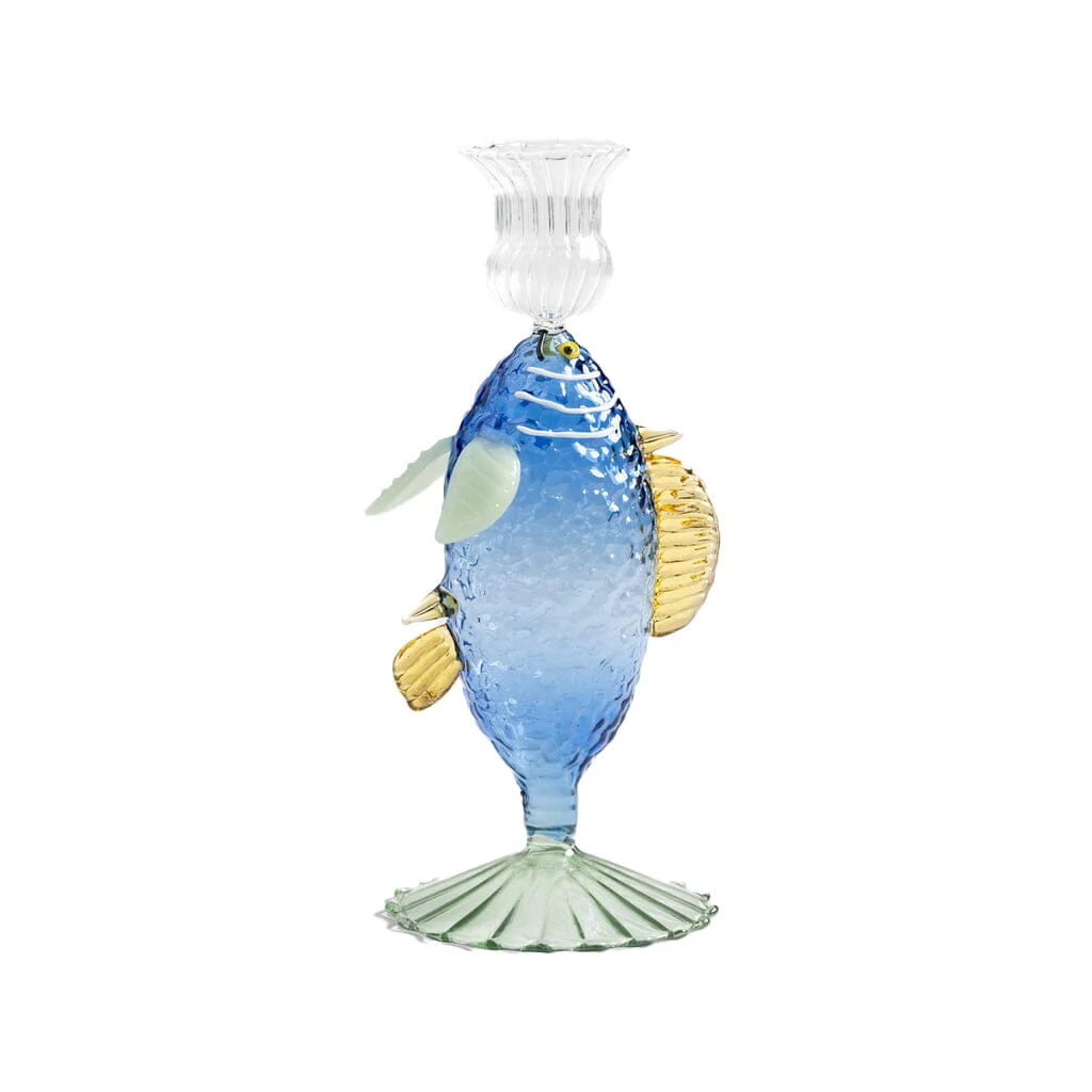 &Klevering – Candlestick fish blue