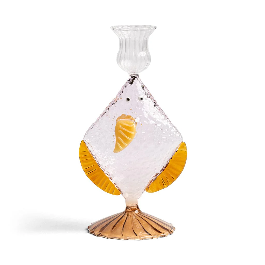 &Klevering – Candlestick – Fish – Pink