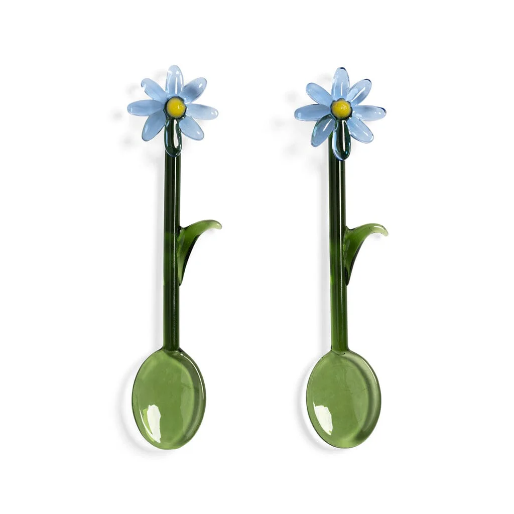 &Klevering – Spoon flora blue set of 2
