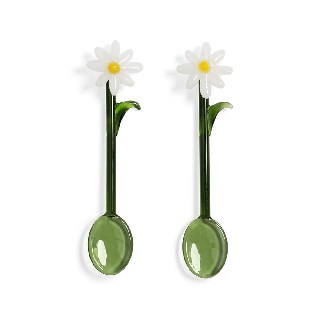 &Klevering – Spoon flora white set of 2