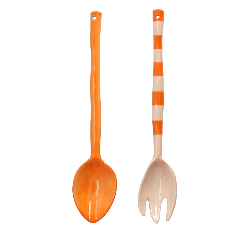 &Klevering – Salad cutlery boavista striped