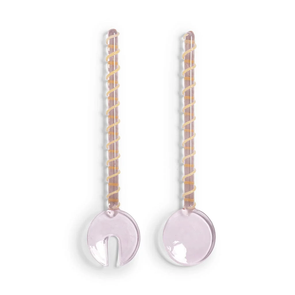 &Klevering – Salad cutlery Sling – Pink