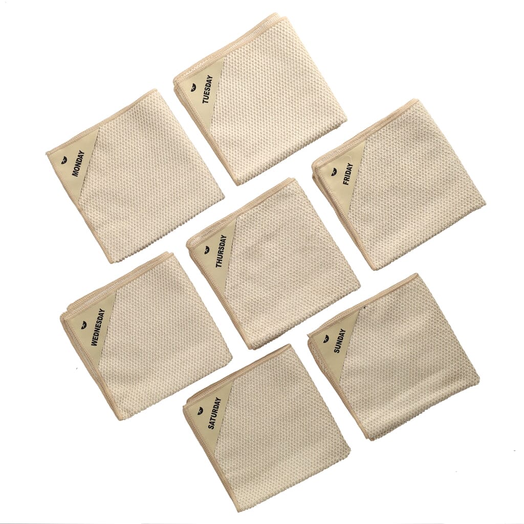 Klud – Microfiber Dishcloths Waffle, 7 pieces, Almond