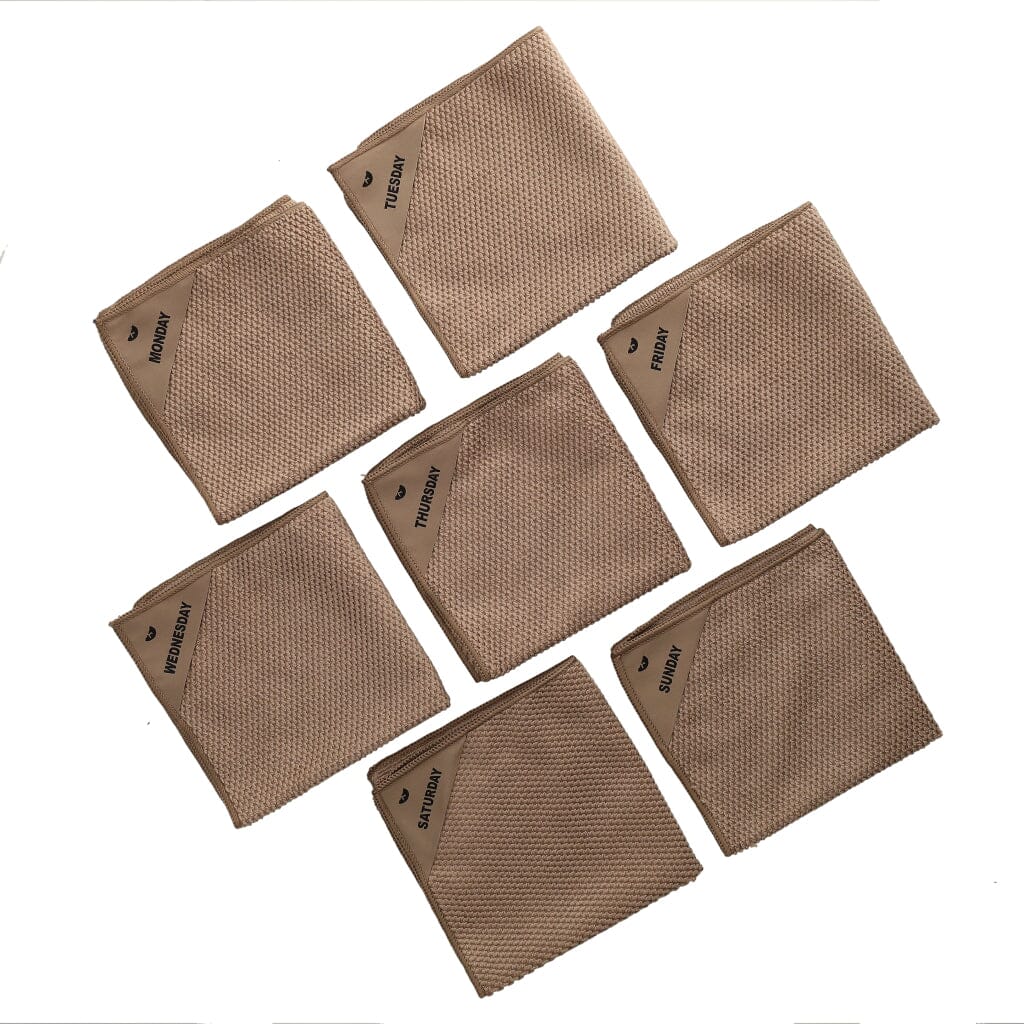 Klud – Microfiber Dishcloths Waffle, 7 pieces Latte