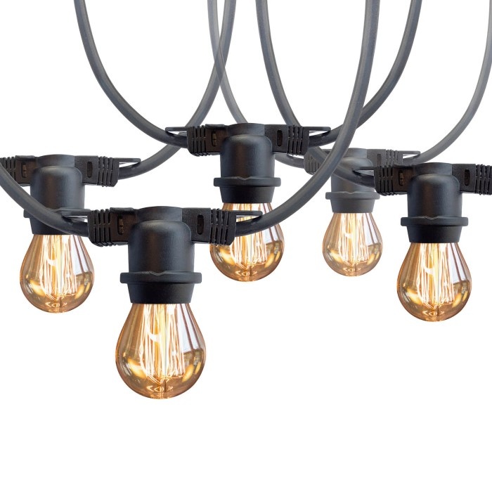 Prikkabel lichtslinger MIMOSA – 20m – 20x LED LampE27 – Excl. lichtbron