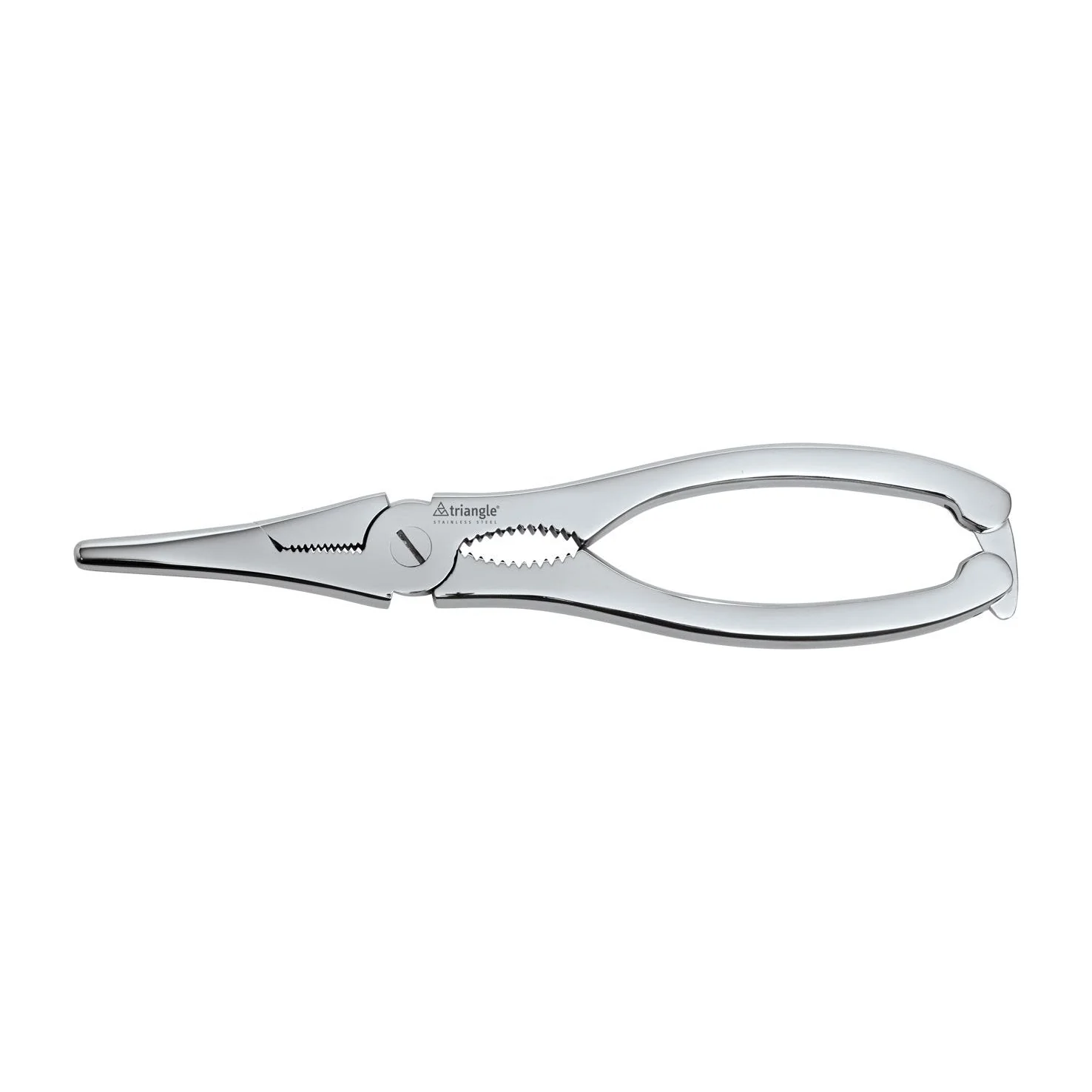 TRIANGLE professionele kreeften- krab-schaar van roestvrij staal lengte 18,5cm