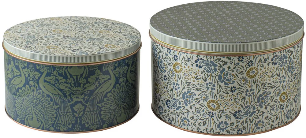 Laura Ashley Set 2 Blikken Daniela en Peacock Geel