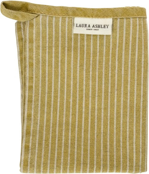 Laura Ashley Theedoek Oil Geel Streep 50x70cm