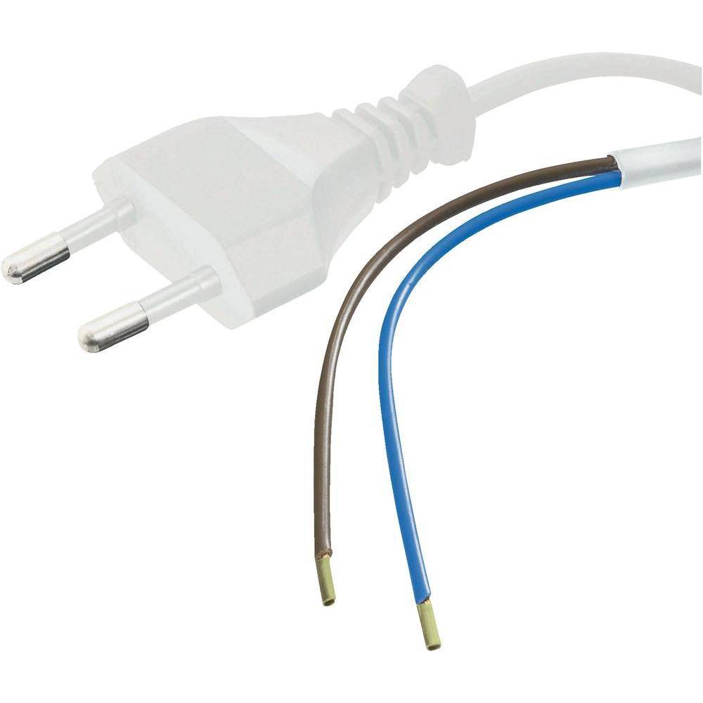 300cm aansluitstekker 2-polig – 230V netsnoer met open einde – 0.75mm²